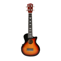 Elektryczne ukulele sopranowe Harley Benton L100E Vintage Sunburst
