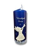 Świeca Bożo-Narodzeniowa Niebieska