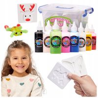 MAGICZNY KLEJ MASA PLASTYCZNA 3D DO TWORZENIA FIGUREK ZESTAW DLA DZIECI