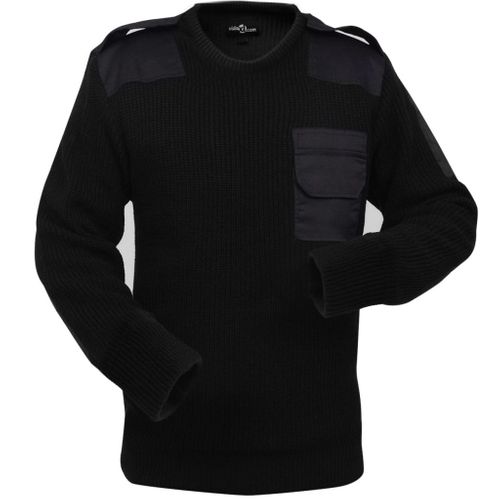 Sweter Męski Do Pracy, Czarny, Rozmiar L na Arena.pl