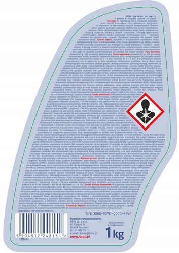BROS Granulat, trutka na myszy i szczury 1 kg na Arena.pl