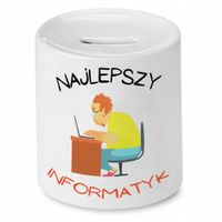 Skarbonka Informatyka Najlepszy Informatyk Prezent Z Nadrukiem Ze Zdjęciem