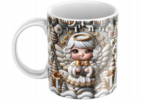 Świąteczny Kubek - Na Prezent - NOWOŚĆ - HIT - Bestseller - ANIOŁEK na Arena.pl