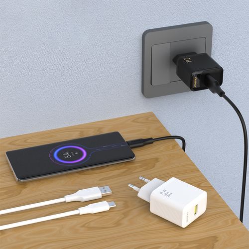 ładowarka sieciowa 2.4a usb-a - biała na Arena.pl