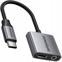 innostyle adapter usb-c mini jack 3,5 przejściówka kabel aux do samsung dac