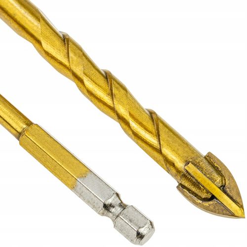 WIERTŁA DO SZKŁA PŁYTEK CERAMIKI GRESU WIERTŁO 3-12MM 7 SZT HEX 1/4" na Arena.pl