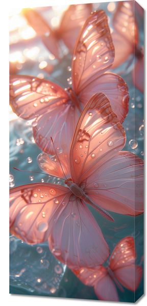 Obraz 40x90cm Świetliste Motyle zdjęcie 1