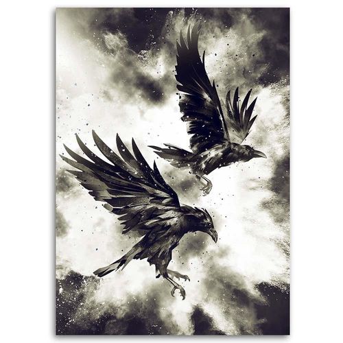 Deco Panel, Pikujące kruki 70x100 na Arena.pl