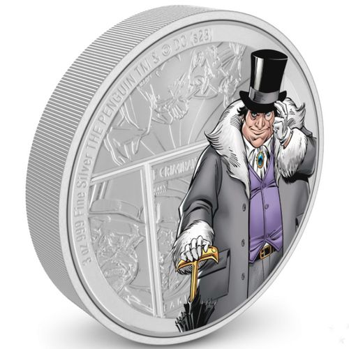 Niue: DC Villains - The Penguin kolorowany 3 uncje Srebra 2023 Proof na Arena.pl