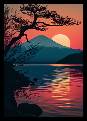 Plakat 21x29,7cm Góra Wieczorem na Arena.pl