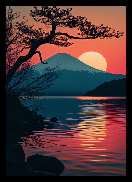Plakat 21x29,7cm Góra Wieczorem zdjęcie 2