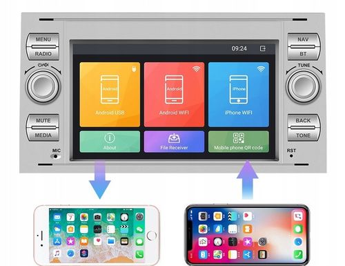 RADIO SAMOCHODOWE do FORD KUGA S-MAX C-MAX MONDEO USB GPS WIFI BT ANDROID na Arena.pl