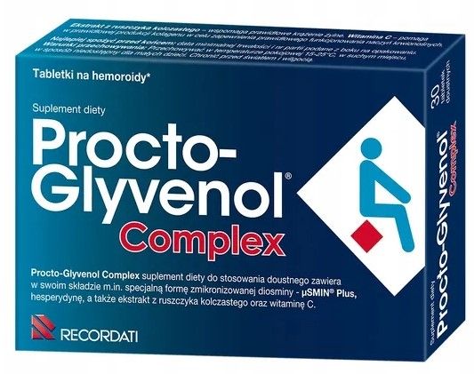 Procto-Glyvenol Complex HEMOROIDY 30 tabletek zdjęcie 1