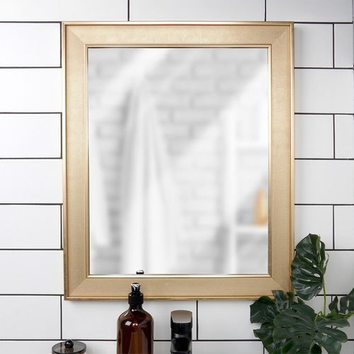 Lustro ścienne złote prostokątne 49,5x59,5 cm na Arena.pl