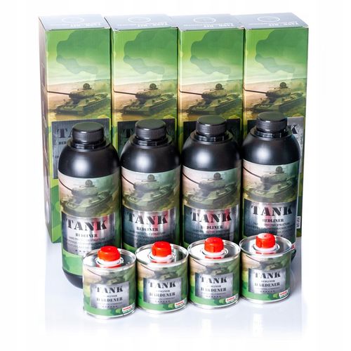 4x Powłoka Emalia Poliuretanowa Strukturalna Czarna TANK 2K RANAL na Arena.pl