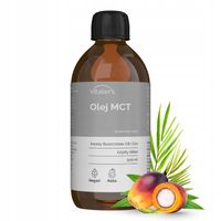 Olej MCT Zdrowe kwasy tłuszczowe C8+C10 Dieta Keto Vegan Tłuszcze 500 ml