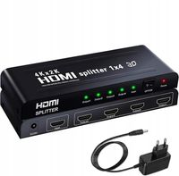 Splitter HDMI 1x4 4K 3D FullHD Rozdzielacz HDCP