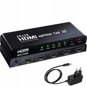 Splitter HDMI 1x4 4K 3D FullHD Rozdzielacz HDCP