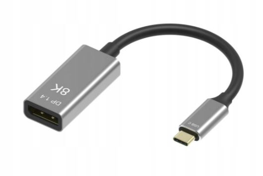 Kabel Adapter USB-C DisplayPort 1.4 8K 5K 4K Display Port Żeński 144 240Hz zdjęcie 11