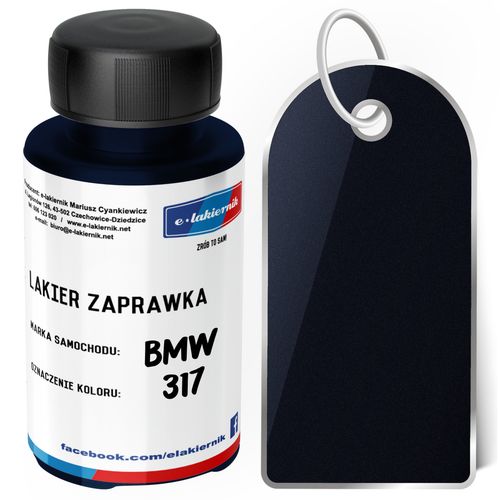 lakier zaprawka + bezbarwny zaprawkowy samochodowy bmw 317 orientblau na Arena.pl