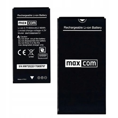 NOWA ORYGINALNA BATERIA DO MAXCOM MM720 MM721 MM720BB MM721BB na Arena.pl