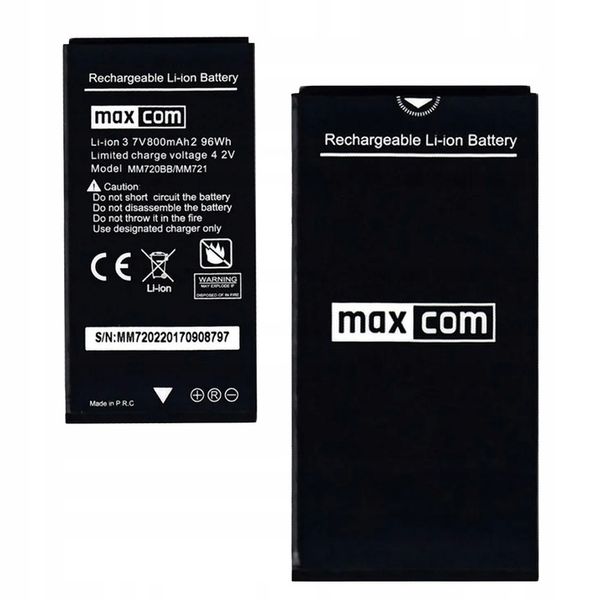NOWA ORYGINALNA BATERIA DO MAXCOM MM720 MM721 MM720BB MM721BB zdjęcie 4