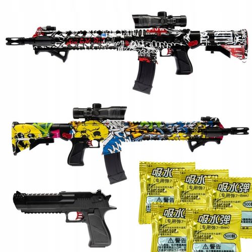 KARABIN PISTOLET NA KULKI ŻELOWE WODNE WIELKI AUTOMATYCZNY ORBEEZ ZESTAW na Arena.pl
