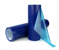 90 DNI GRUBA Folia ochronna samoprzylepna niebieska 50cm / 75m okna ROLKA