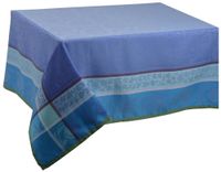 Obrus niebieski żakardowy 150x220cm