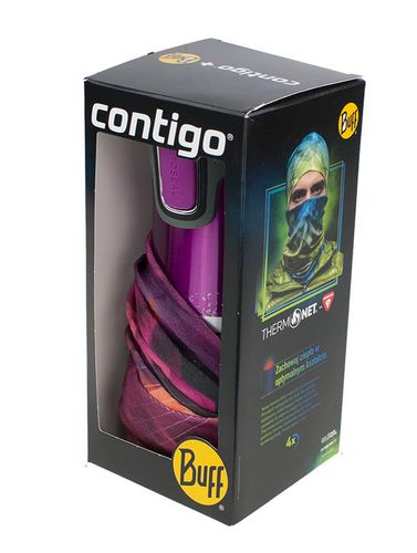 Kubek termiczny Contigo West Loop malinowy 470 ml + BUFF na Arena.pl