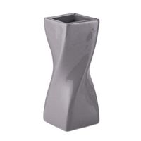 Wazon Ceramiczny Skrętny flakon szary eco