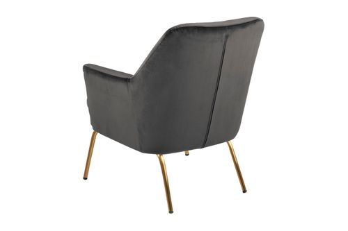 Fotel Chisa Vic Dark Grey/gold na Arena.pl