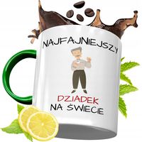 Kubek Zielony Dla Dziadka Na Prezent Urodziny Z Nadrukiem Ze Zdjęciem