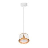 OPRAWA WISZĄCA GX53 REFLEKTOR BIAŁO ZŁOTY LED LAMPA SUFITOWA