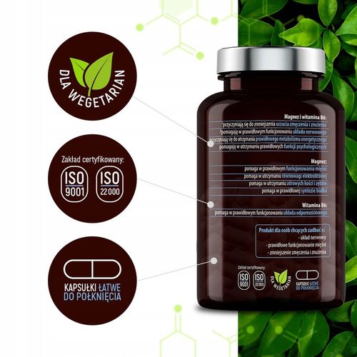Magnez Cytrynian FORTE +B6 100% Prosty Czysty Skład Doskonała Wchłanialność na Arena.pl