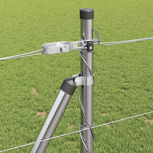 Ogrodzenie pastwiskowe Srebrny 25 x 1 m Stal galwanizowana na Arena.pl