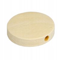 Drewniane koraliki DYSK moneta surowe 15mm 20szt.