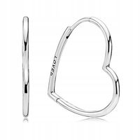 Kolczyki SREBRO 925 Asymetryczne Serca Loved