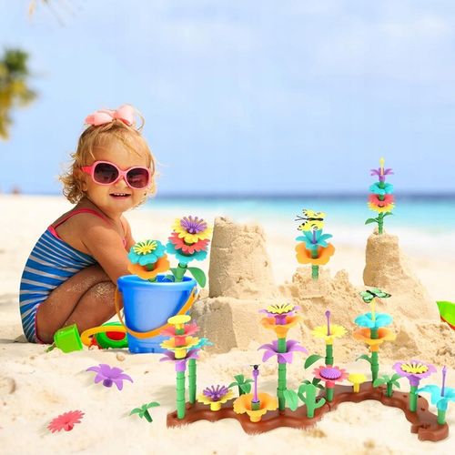 KLOCKI KONSTRUKCYJNE KWIATY 272 ELEMENTY KREATYWNY ZESTAW W PUDEŁKU PREZENT na Arena.pl