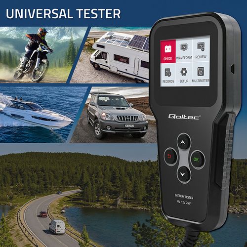 Cyfrowy analyzer tester akumulatora 3w1 z LCD 6V 12V 24V 30Ah-200Ah na Arena.pl