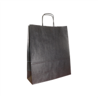 Torba papierowa 32 x 12 x 41 cm, 50 szt. czarna AWIH