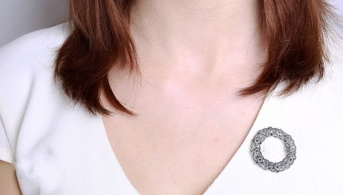 Srebrna broszka RDM2855 - Markazyty na Arena.pl