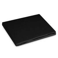 Prześcieradło z gumką Basic 100x200 +30 cm bawełna czarne