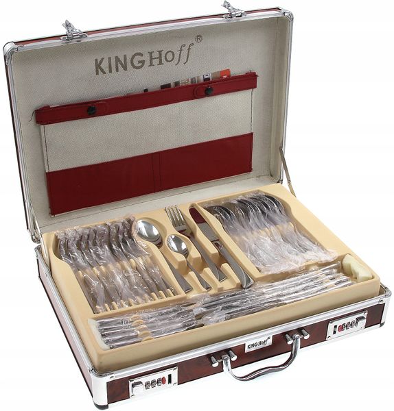 Sztućce Satynowane w Walizce 72 ele 12 osób zdjęcie 1