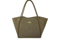 Barberinis - torebka duża zamszowa na ramię - Beżowa