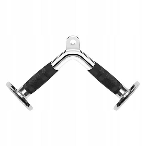 UCHWYT DO WYCIĄGU ATLASU ĆWICZEŃ GRYF V-BAR TRICEPS BICEPS TRÓJKĄT PODWÓJNY na Arena.pl