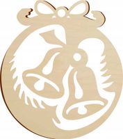 DREWNIANA BOMBKA Z IMIENIEM napisem LOGO personalizowana prezent mikołajki