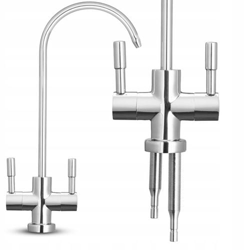 Wylewka podwójna USTM chrom odwrócona osmoza podłączenie QC na Arena.pl