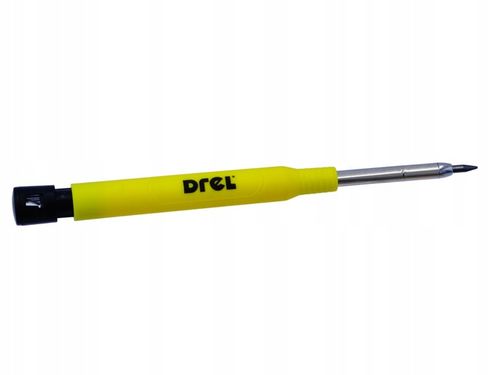 Ołówek stolarski automatyczny rysik budowlany + temperówka + 12szt wkładów na Arena.pl