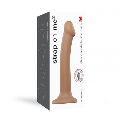 Silicone Bendable Dildo Double Density Caramel M na Arena.pl